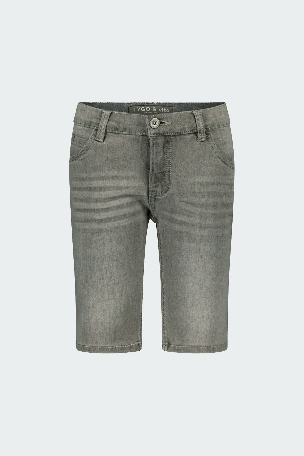 TYGO & vito, Quinn Denim short Light Grey