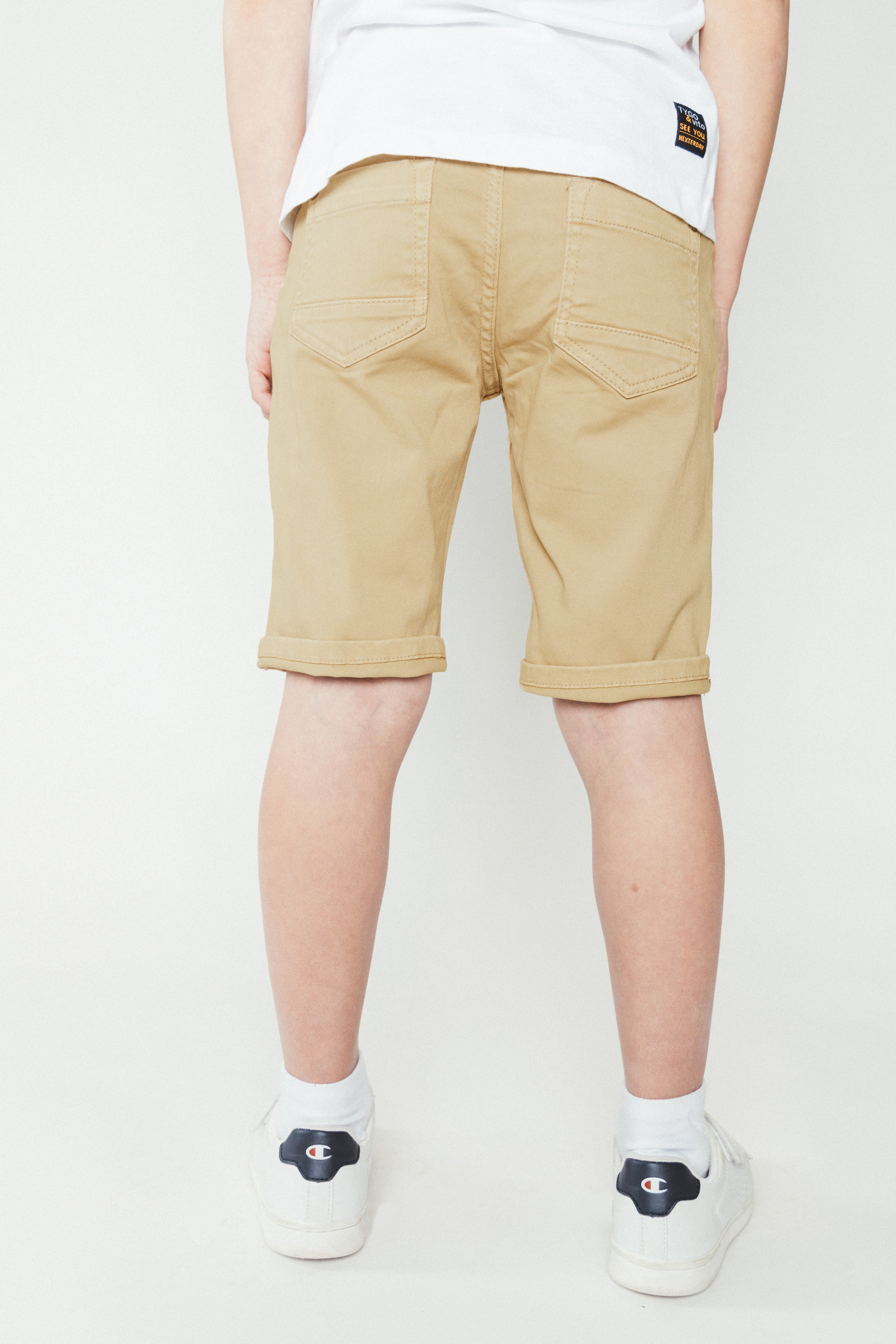 TYGO & vito twill shorts QUINN Zand