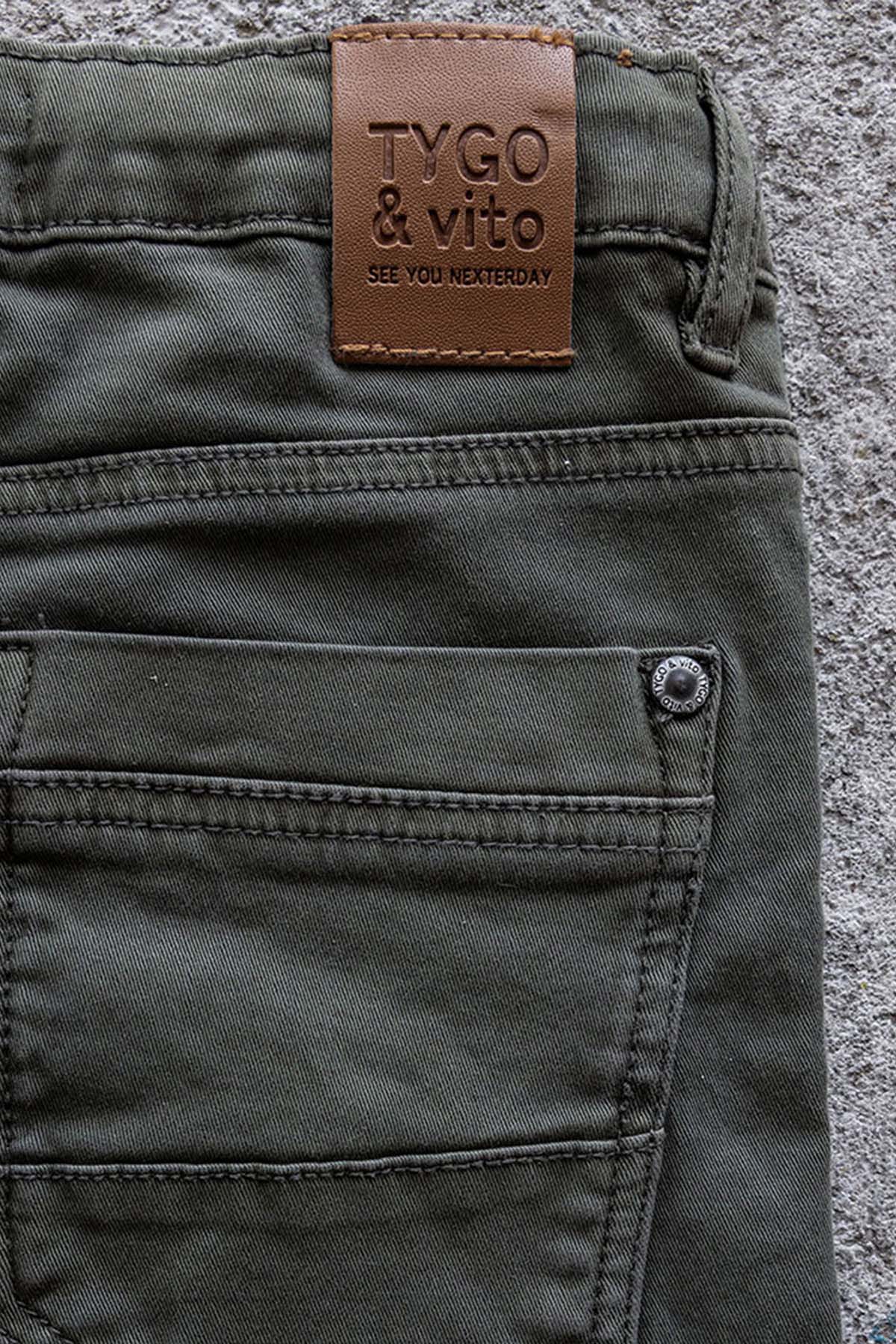 Skinny Fit Jeans Dark Army - TYGO&vito