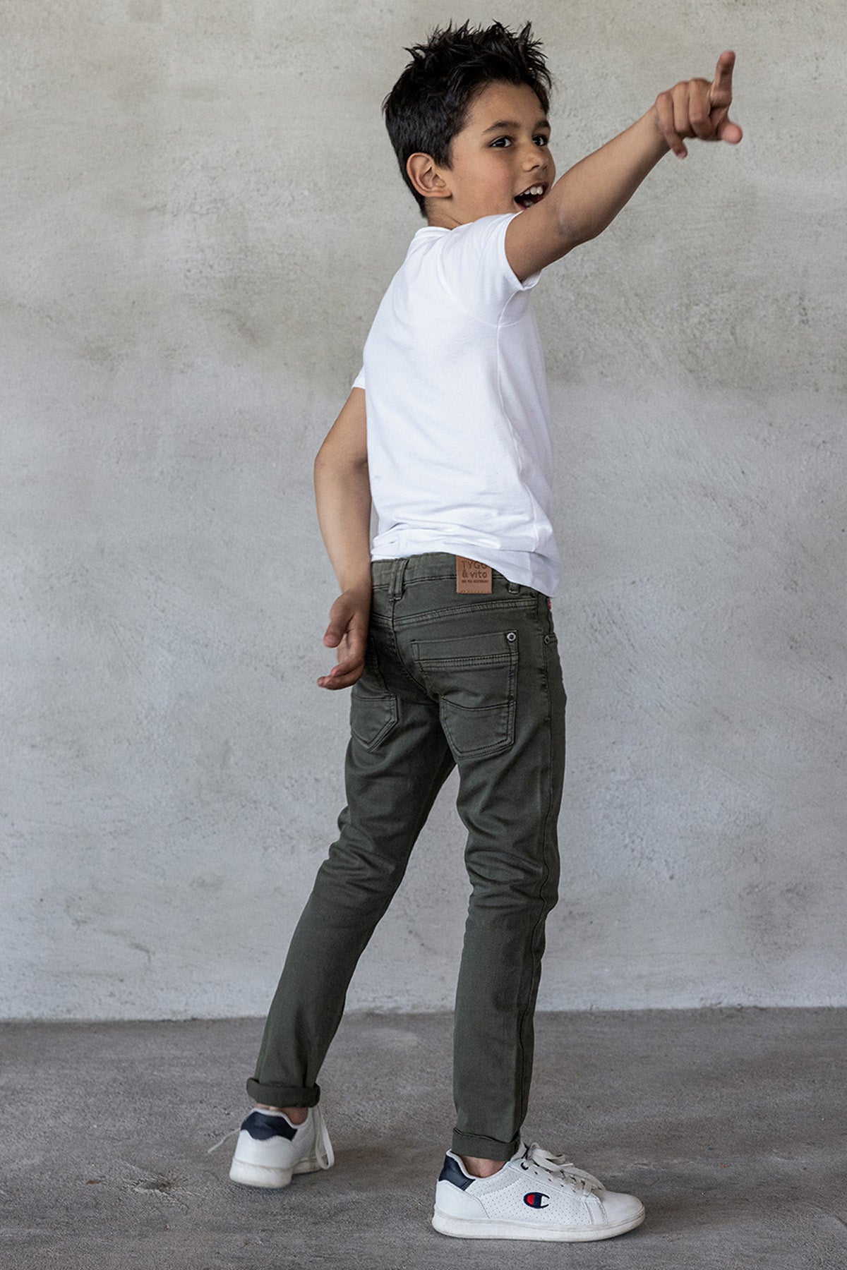 Skinny Fit Jeans Dark Army - TYGO&vito