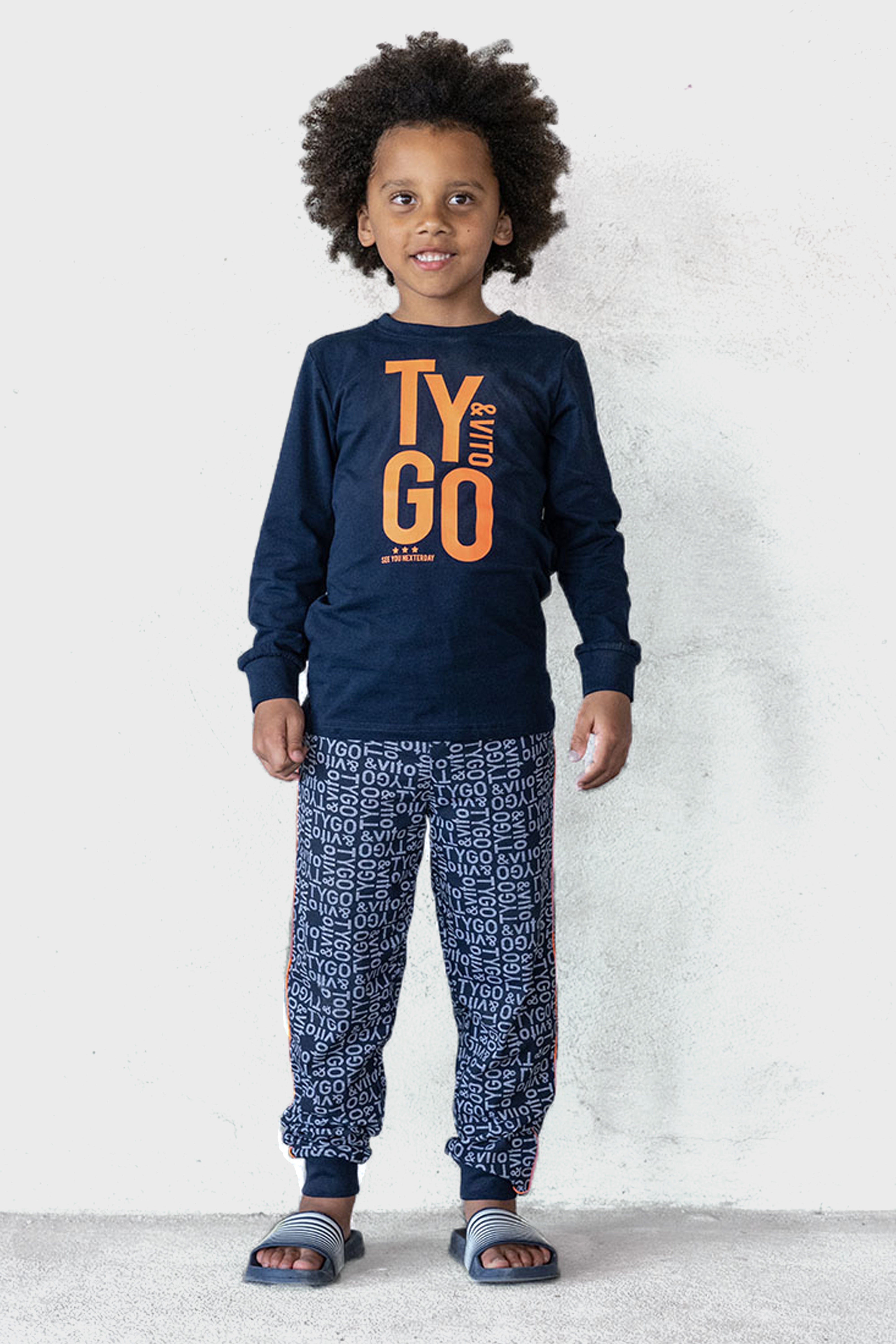 TYGO & vito jongens pyjama Blauw