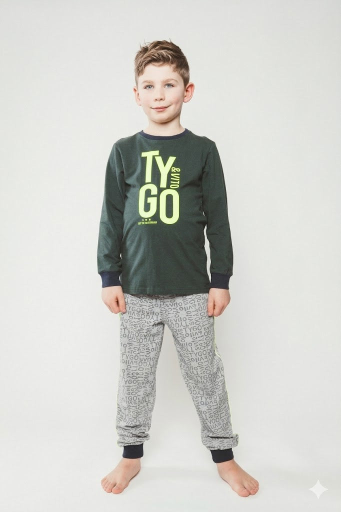 TYGO & vito jongens pyjama Groen